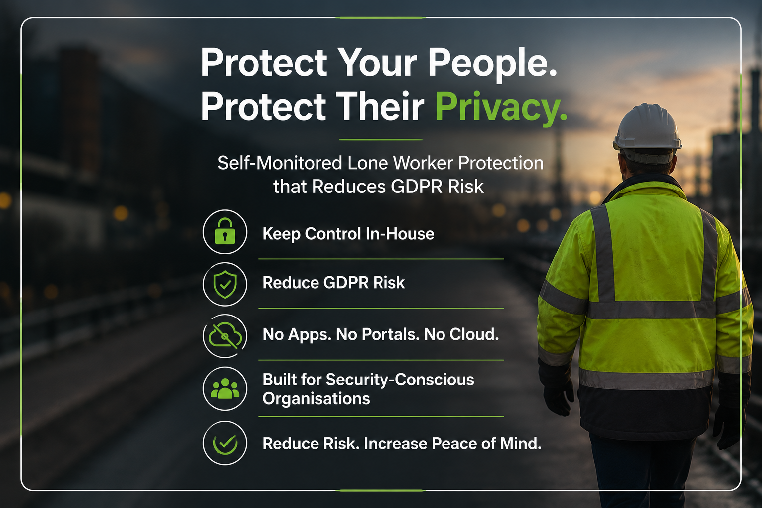 Why Self-Monitored Lone Worker Alarms Can Reduce GDPR Risk for Your Organisation