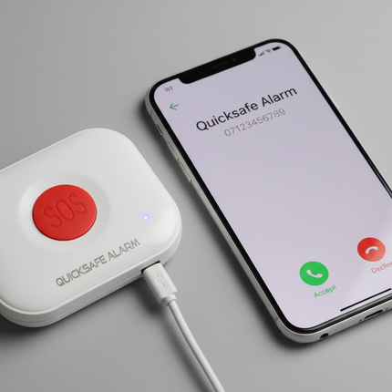 QA-LWA calling Quicksafe Alarm 07123456789